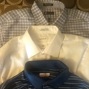 3 XL collared shirts.